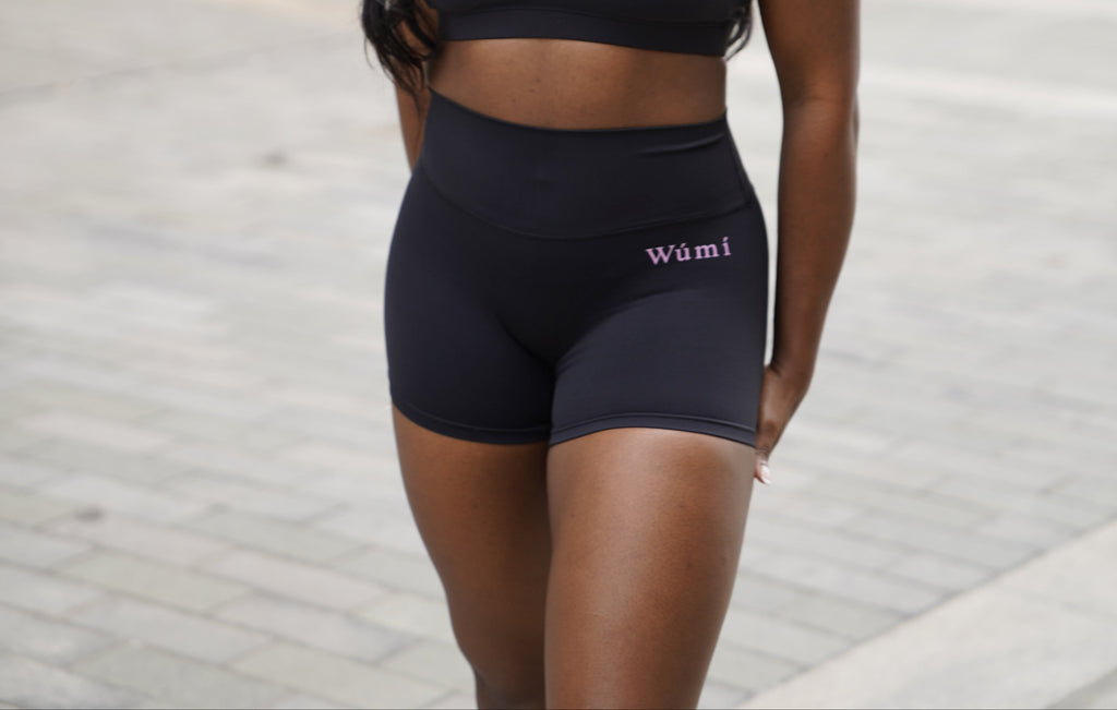 Wúmí Black Athleisure Shorts
