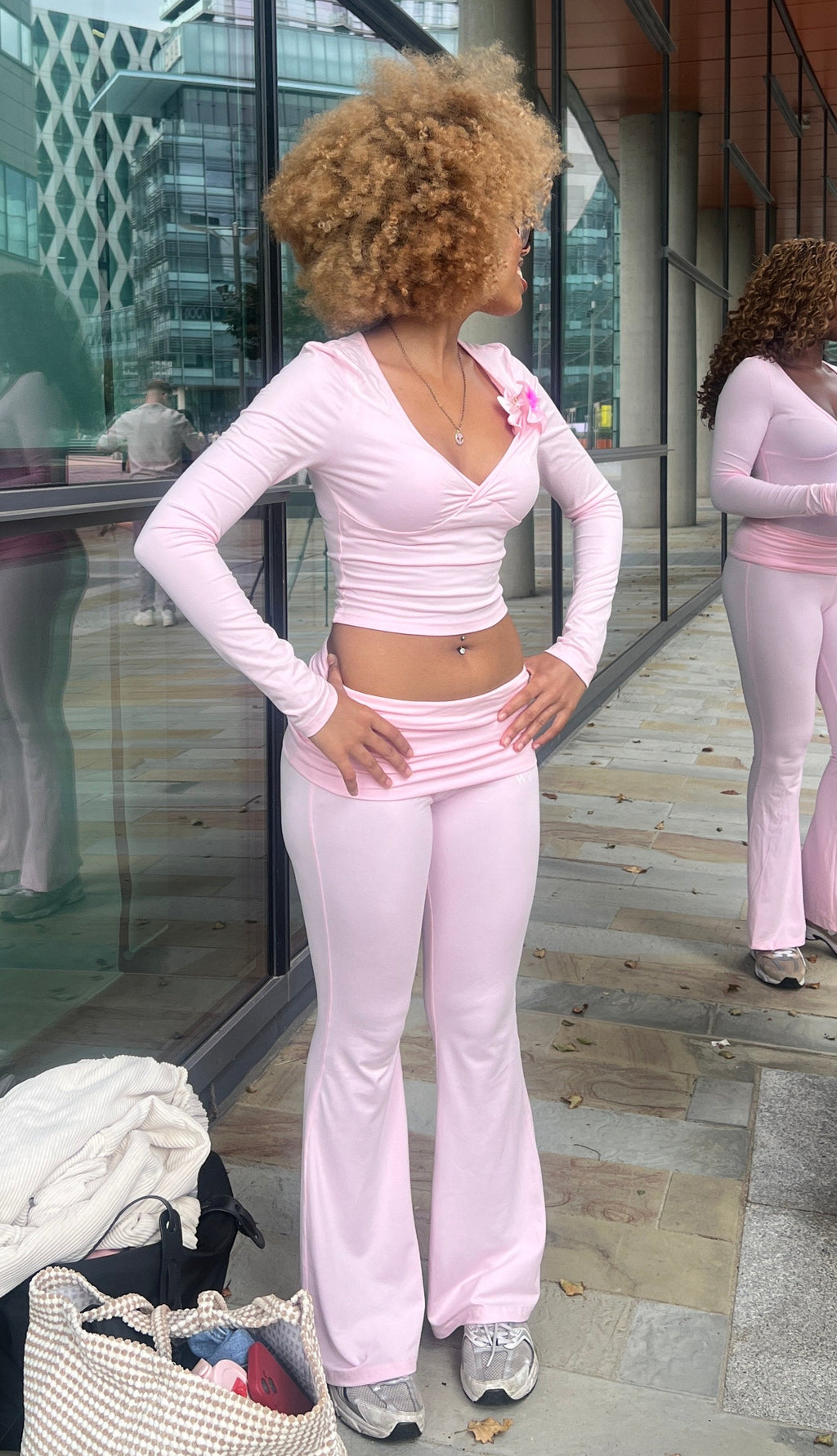 Wúmí Pink Flared Bottoms