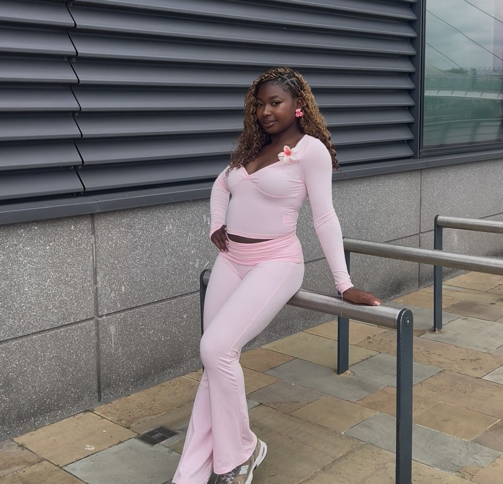 Wúmí Pink Flared Bottoms