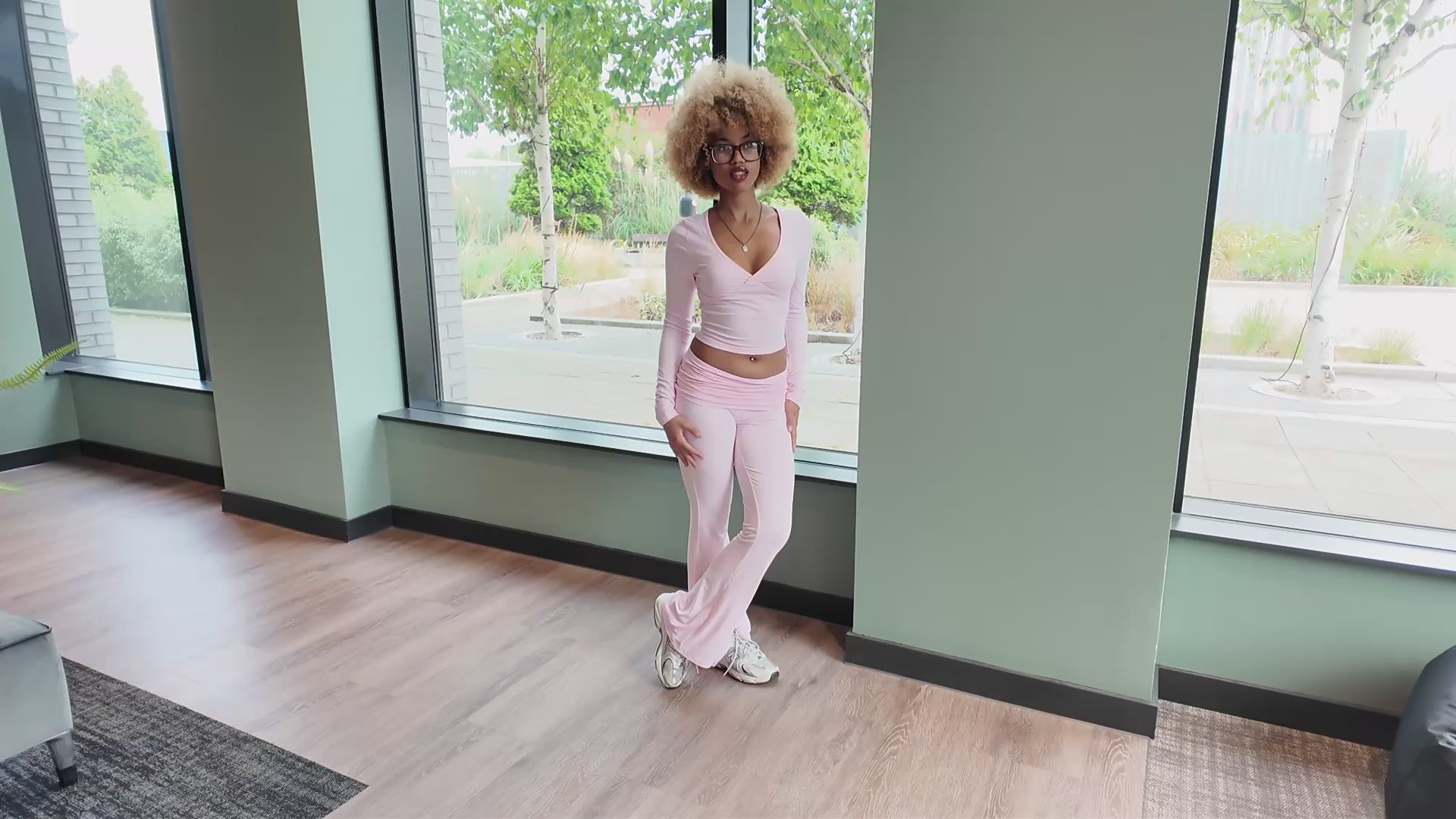 Wúmí Pink Flared Bottoms